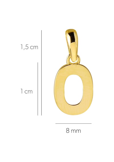 Goldkupe 14 Ayar Sıfır Rakamı Altın Kolye Ucu 0,61 Gr-3459