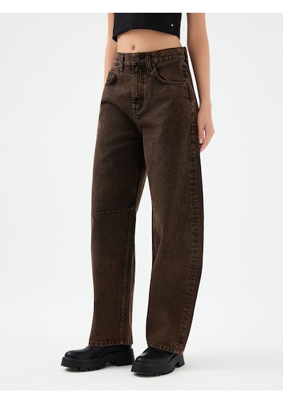 LOFT Baggy Regular Fit Kadın Pantolon Lf2041780 Q1.v1 Denim