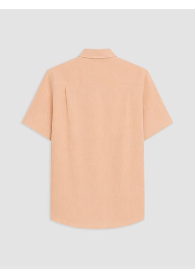 Lcwaıkıkı Classic Turuncu Regular Fit Keten Karışımlı Erkek Gömlek