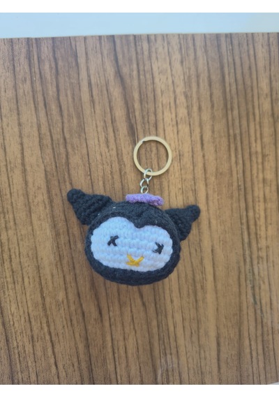 Amigurumi Kuromi Anahtarlık Altın - Siyah