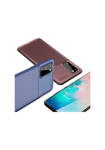 Galaxy S20 Kılıf Zore Negro Silikon Kapak Lacivert