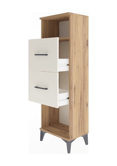 Arges Dolap Tek Raflı 2 Çekmeceli 44x30x134 Çam-aytaşı Atlas Çam