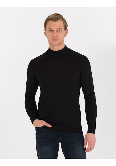 Pierre Cardin Erkek Siyah Triko Kazak 50257313-vr046 Siyah