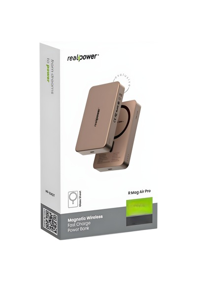 Realpower R Mag Air 20w Pd 5000 Mah Magsafe Powerbank - Çöl Çöl
