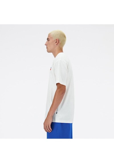 New Balance Lifestyle Erkek T-tshirt Beyaz
