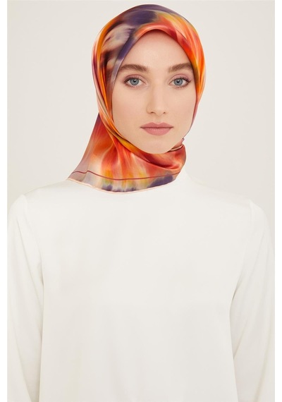 Armine Sura İpek Eşarp 24ya9136 36 - Desenli