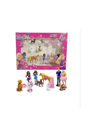 Bebek 12'li Ken Chelsea Ve Köpekleri Ailesi Evcilik Figür Set