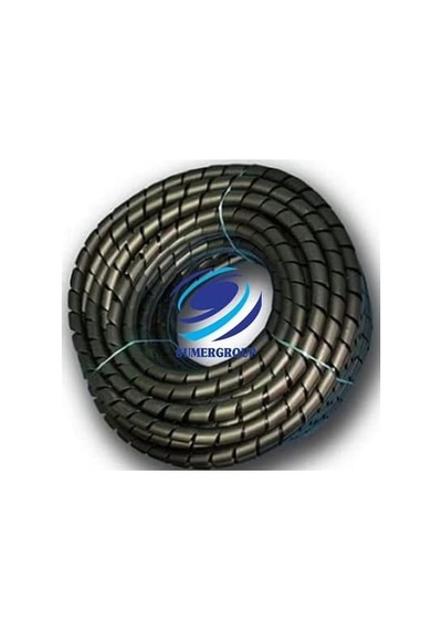 Tr 14mm Sarıcı Toplayıcı Spirali Kalın 50 Metre Siyah