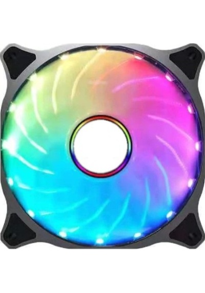 12 Cm. Rainbow Sonsuz Renk Rgb Led Otomatik Değişen Kasa Fanı