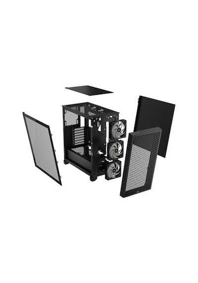 Corsaır İcue 3000D Airflow 750 W Tempered Glass USB 3.2 Atx Mid Tower Kasa Siyah