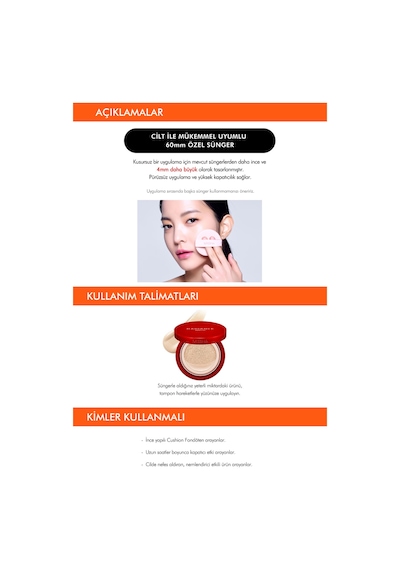 Missha Radiance Perfect Fit Cushion Fondöten SPF50+ 48 Saat Kalıcı Saten Fondöten No.23 15 ML