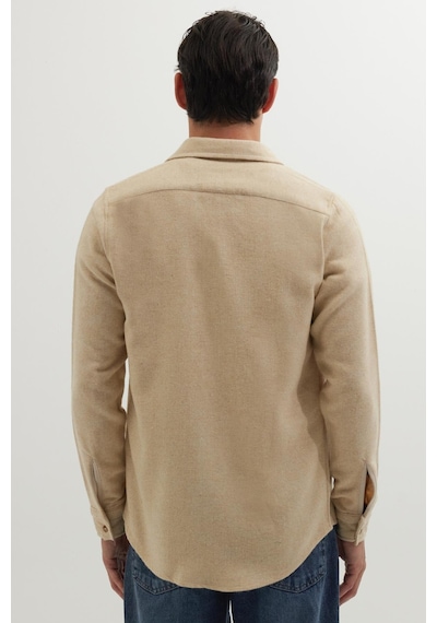 Tudors Erkek Slim Fit Dar Kesim Uzun Kollu Düz Kışlık Oduncu Açık Bej Gömlek-41538 Açık Bej Tudors Erkek Slim Fit Dar Kesim Uzun Kollu Düz Kışlık Oduncu Açık Bej Gömlek-41538 Açık Bej