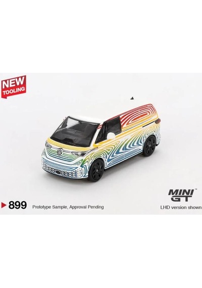 Mini Gt 899 Volkswagen Id. Buzz Prototype "rainbow" 1/64 Model Araba
