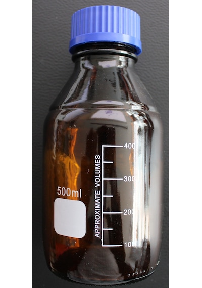 Otoklav Şişe 500 Ml Amber Borosil -Contalı -Vida Kapaklı -Renkli