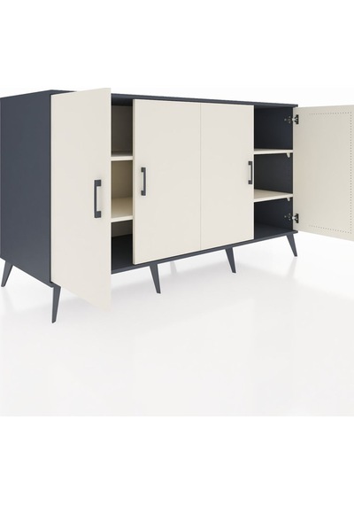 Kronos Konsol 4 Raflı 4 Kapaklı 176x59x99 Antrasit-aytaşı Aytası/aytası - Antrasıt Kronos Konsol 4 Raflı 4 Kapaklı 176x59x99 Antrasit-aytaşı Aytası/aytası - Antrasıt