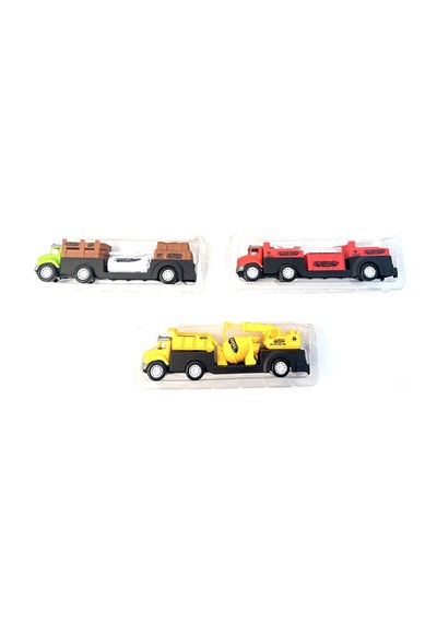 M Toys Sürtmeli Kamyon 2929-10812 - 4 Adet Tarı