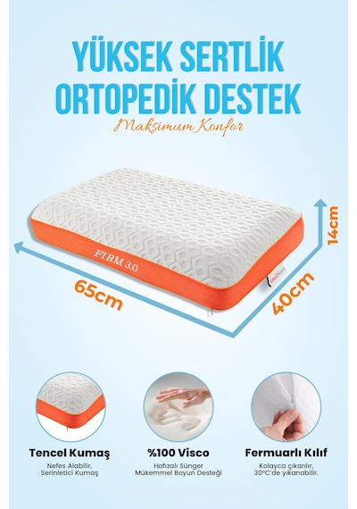 Viscofoam Ergofoam Galaxy Motion Ortopedik Yastık Sert Visco Yastık Firm 3.0