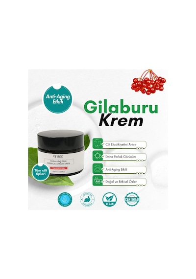 Vi&Op Cosmetics Gilaburu Yağı Özlü Kırışıklık Karşıtı Cilt Bakım Kemi 50 ML