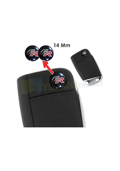 Seat Fr Metal Alaşım Anahtarlık Logo Amblem 14mm Anahtarlık Değildir