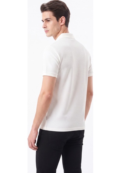 Kamer Erkek Polo Yaka Kısa Kollu Tişört Regular Kalıp 2610 Bgl-st05606 Beyaz