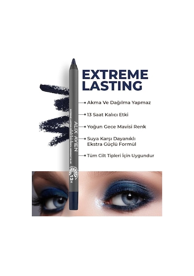 Suya Dayanıklı Gece Mavisi Göz Kalemi - 13 Saat Kalıcı Etki - Extreme Lasting Effect Eye Pencil Lacivert