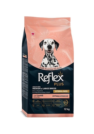 Reflex Plus Light Sterilised Orta Ve Büyük Irk Kuzulu Kısırlaştırılmış Köpek Maması 12 Kg 213-10019.05