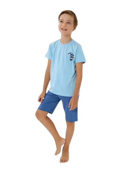 Rolypoly Rp3813-c Erkek Çocuk Yazlık Bermuda Takım Su Yeşili