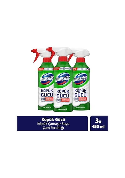 Köpük Gücü Köpük Çamaşır Suyu Çam Ferahlığı 450 Ml X3 Tekli