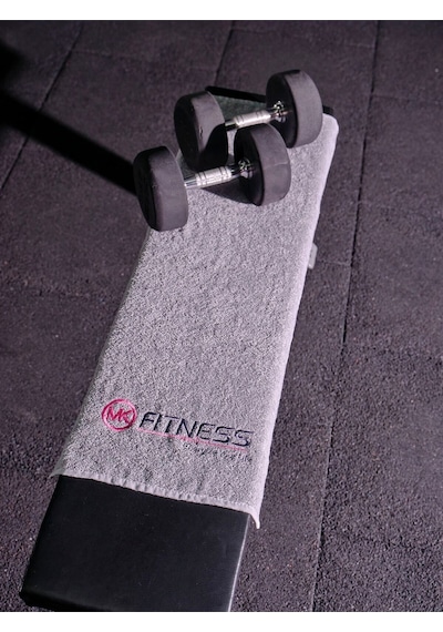Spor Fitness Havlusu 40x100 Cm Pamuklu Gri