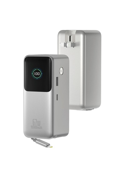 Wiwu Pm-501 Power Mega Serisi Type-c Çıkışlı Taşınabilir Powerbank Pd 67w 15000mah Gümüş