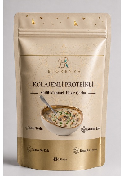 Kolajenli Proteinli Sütlü Mantarlı Hazır Çorba Toz Çorba Karışımı 100 G Diğer