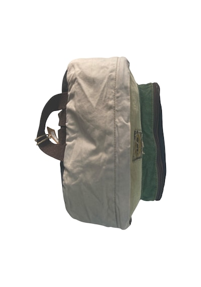 Old Cotton Cargo Kaliteli Tek Bölmeli Vintage Salaş Disayn Günlük Sırt Gezi Okul Kamp Çantası 32 Cm X 38 Cm Bej