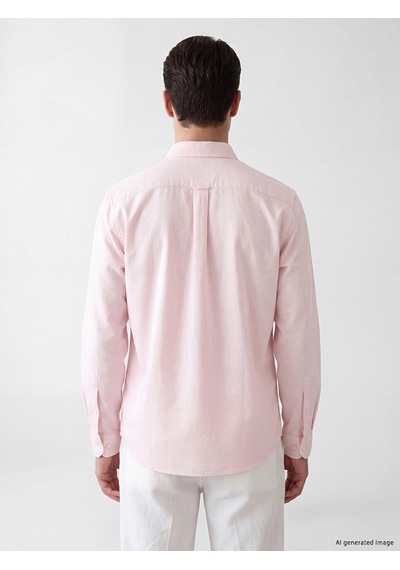 Lcwaıkıkı Classic Pembe Regular Fit Oxford Erkek Gömlek
