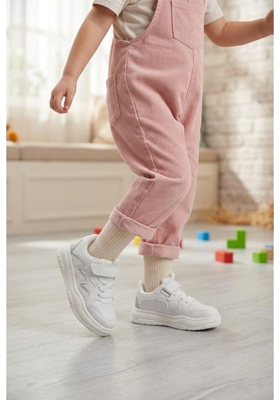 Fort Odessa Cool Hafif Rahat Sneaker Çocuk Ayakkabı Beyaz - Gri