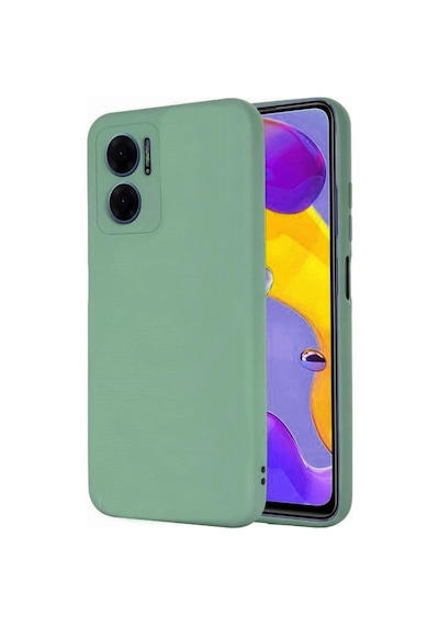Xiaomi Redmi Note 11e Kılıf Premier Slikon Kamera Korumalı + Ekran Koruyucu Nano Yeşil