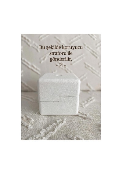 Dudu Bubu Desenli Kupa Bardak Beyaz