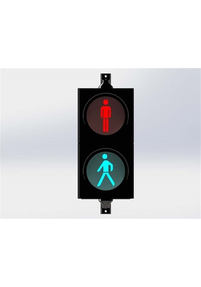 200 mm Power Ledli Yaya Sinyal Verici, Trafik Lambası-579 - 12 VDC