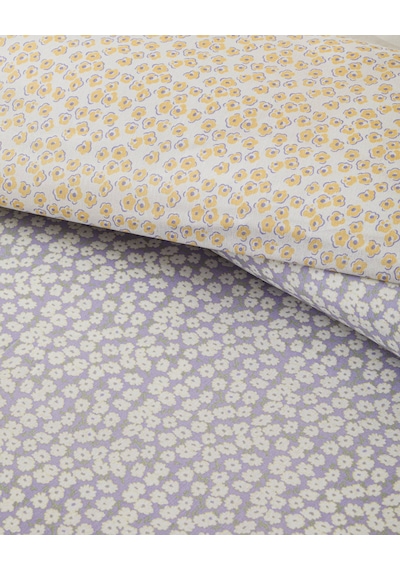 English Home Daisy Touch Kolay Ütülenir Tek Kişilik Nevresim Seti 160x220 Cm Lila-turuncu