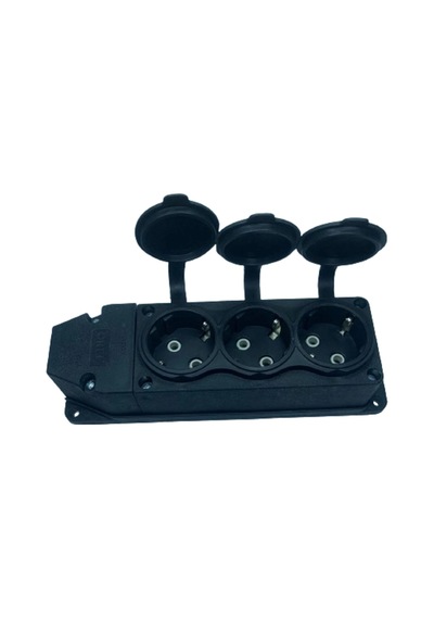 1 Adet Orel 3 Lü Kauçuk Grup Priz Monofaze 1x16a 220 V