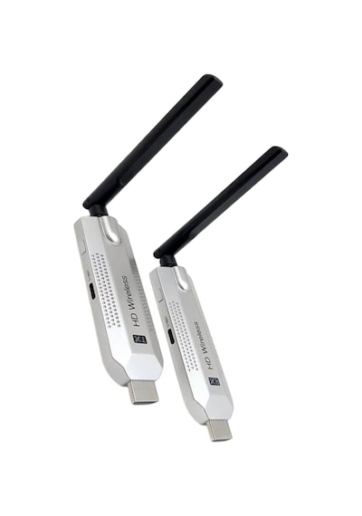 1 To 2 Kablosuz Hdmi Verici Ve Alıcı Seti 1080p 60hz Full Hd Görüntü Aktarıcı Yeni Nesil Kablosuz