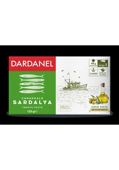 Dardanel Zeytinyağlı Çanakkale Sardalya 125 G