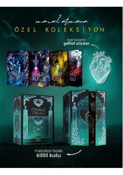Ötanazi Okulu Serisi - Yan Boyamalı Kilitli Özel Seti - 4 Kitap Takım - Kutulu Sku: Zeusstk19ea4767e3
