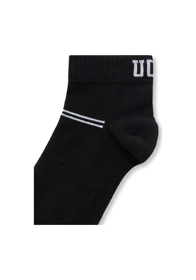 Ucla Brennus 3'lü Siyah Uzun Jakarlı Standard Fit Unisex Çorap Siyah