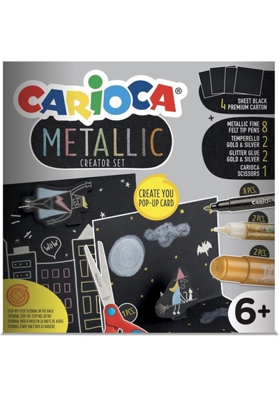 Carioca Metalik Yaratıcı Boyama Seti Çok Renkli