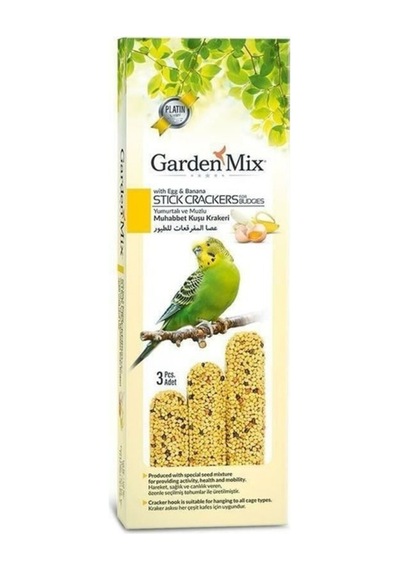 Garden Mix Platin Muzlu Yumurtalı Kuş Krakeri 3'lü