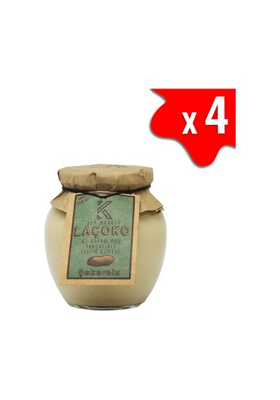 Laçoko Az Kavrulmuş Çiğ Parçacıklı Extra Crunchy Fıstık Ezmesi 4 x 350 G