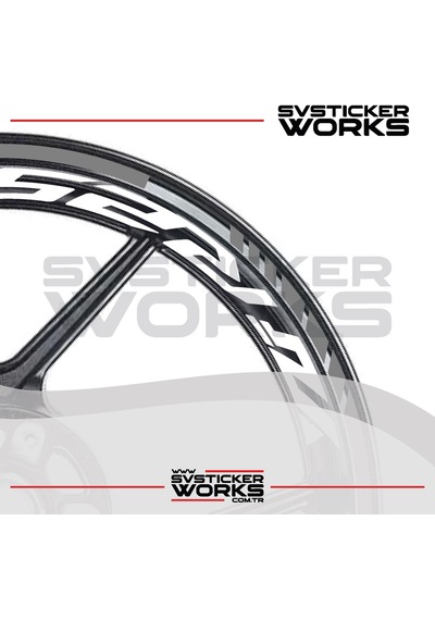 Yamaha Yzf-r25 Jant Sticker Dış Ve İç Set Sticker Jant Şeridi Gri