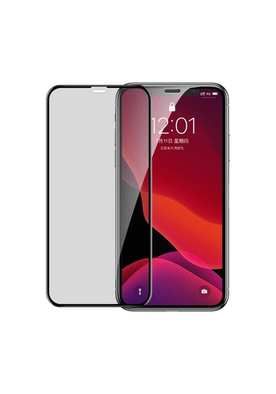 Baseus Apple Uyumlu Apple iPhone 11 Pro/ Xs/x 023mm Anti Spy Çerçeveli Tempered Cam