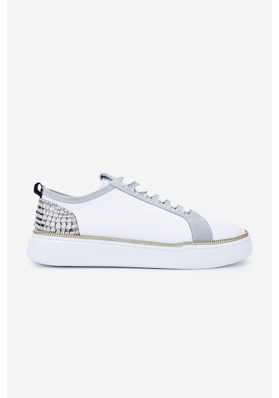Valmenti Kadın Hakiki Deri Sneakers & Spor Ayakkabı 1115 1950 Bn Ayk Y25 Byz Fltr/tas Suet/grı Kroko Beyaz
