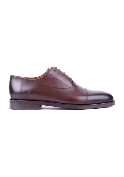 Shoetyle - Kahverengi Deri Bağcıklı Erkek Klasik Ayakkabı 250-2030-1530